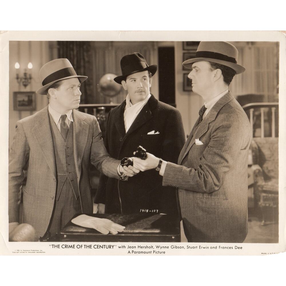 Vintage 1933 The Crime Of The Century Jean Hersholt Paramount 8x10 BW